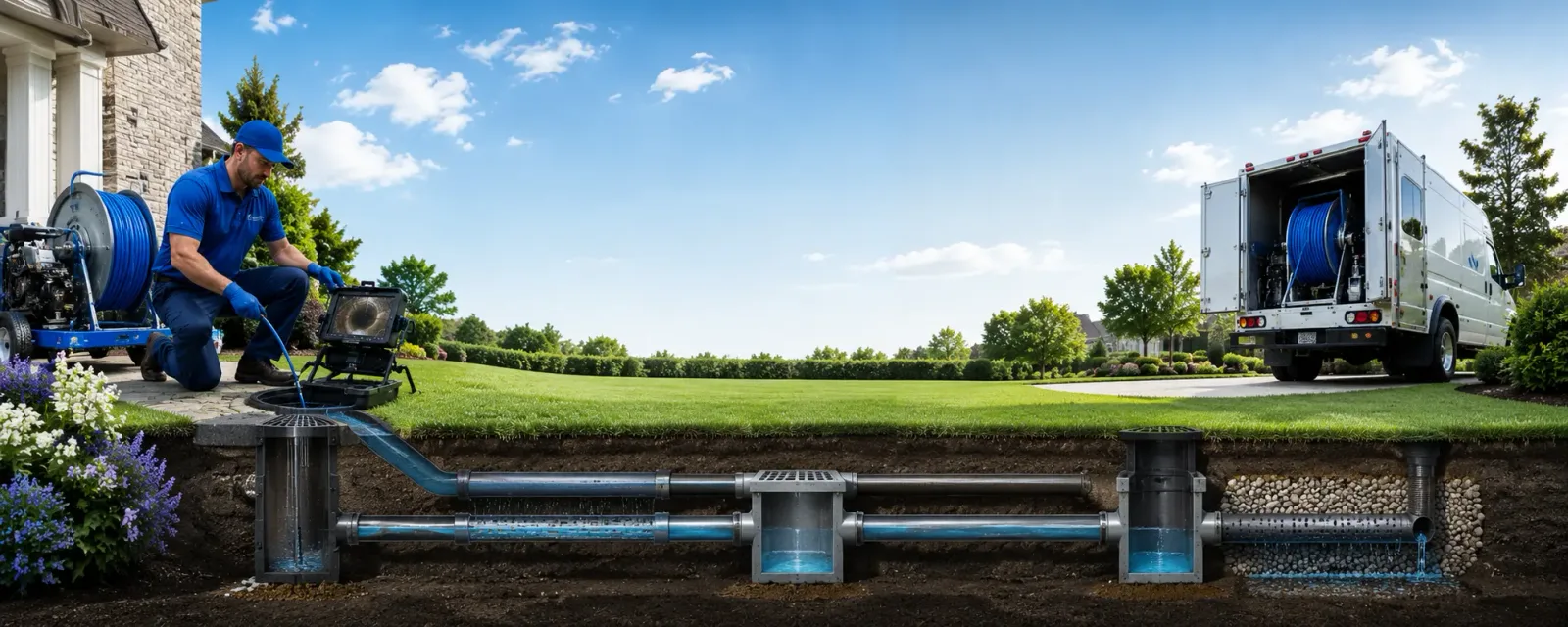 Outdoor drain cleaning information for Ratliff City, OK